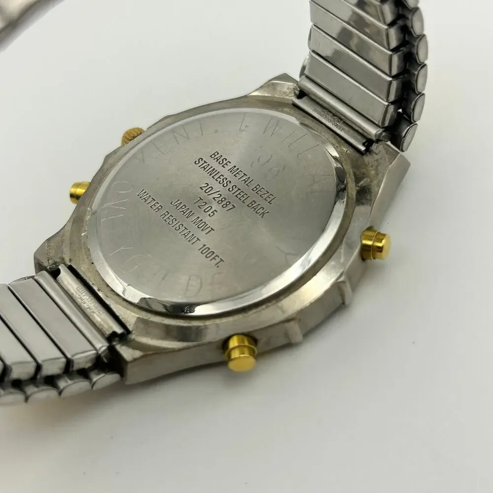 Armitron Pro-All-Sport Silver-gold Analong Digital Men’s Watch New Battery